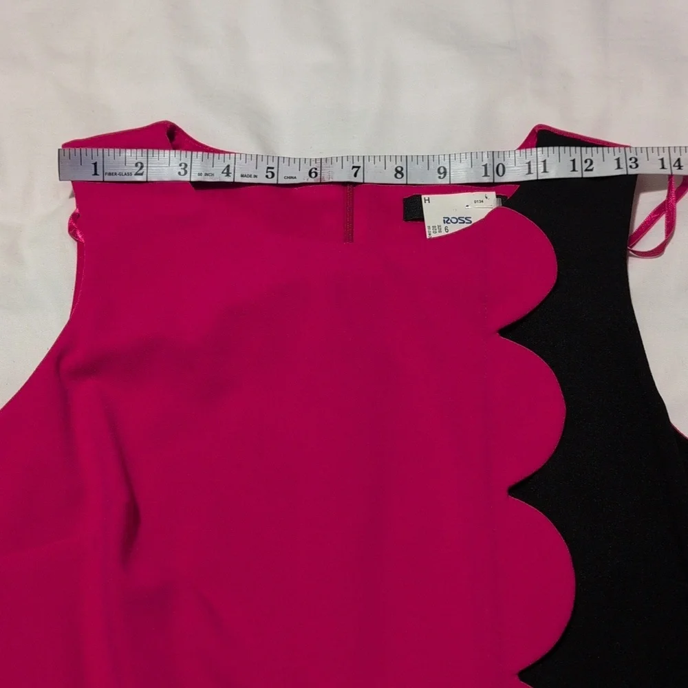 GLAMOUR women's Pink/Black dress. - Picture 4 of 9